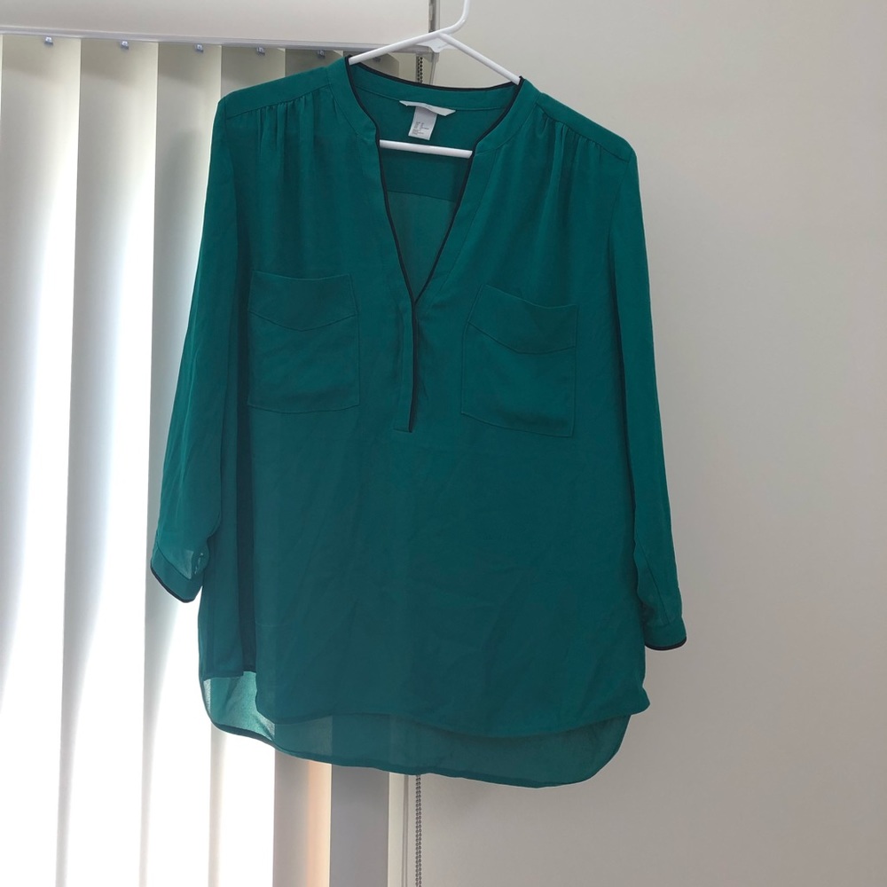 Teal 3/4 Sleeve H&M Top